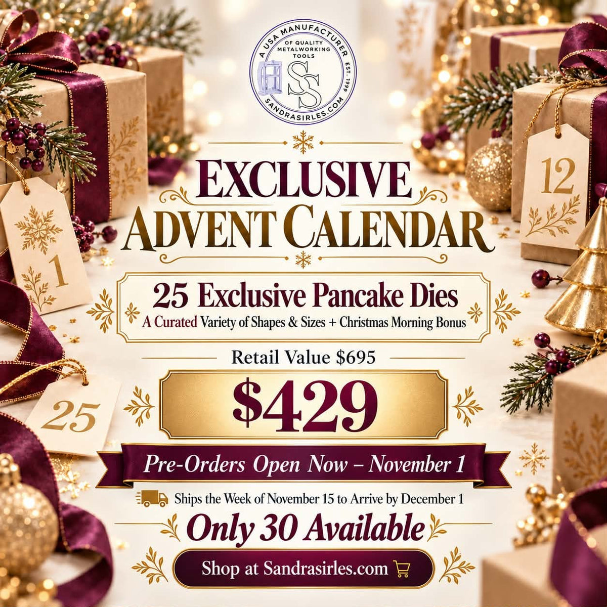 2026 EXCLUSIVE PANCAKE DIE ADVENT CALENDAR