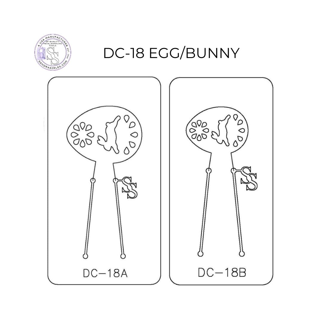 PANCAKE DIE DC-18 EGG/BUNNY
