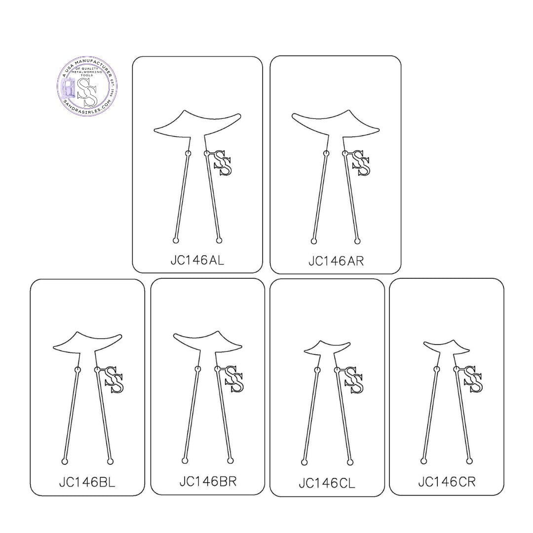 PANCAKE DIE JC147 EARRING COMPONENT