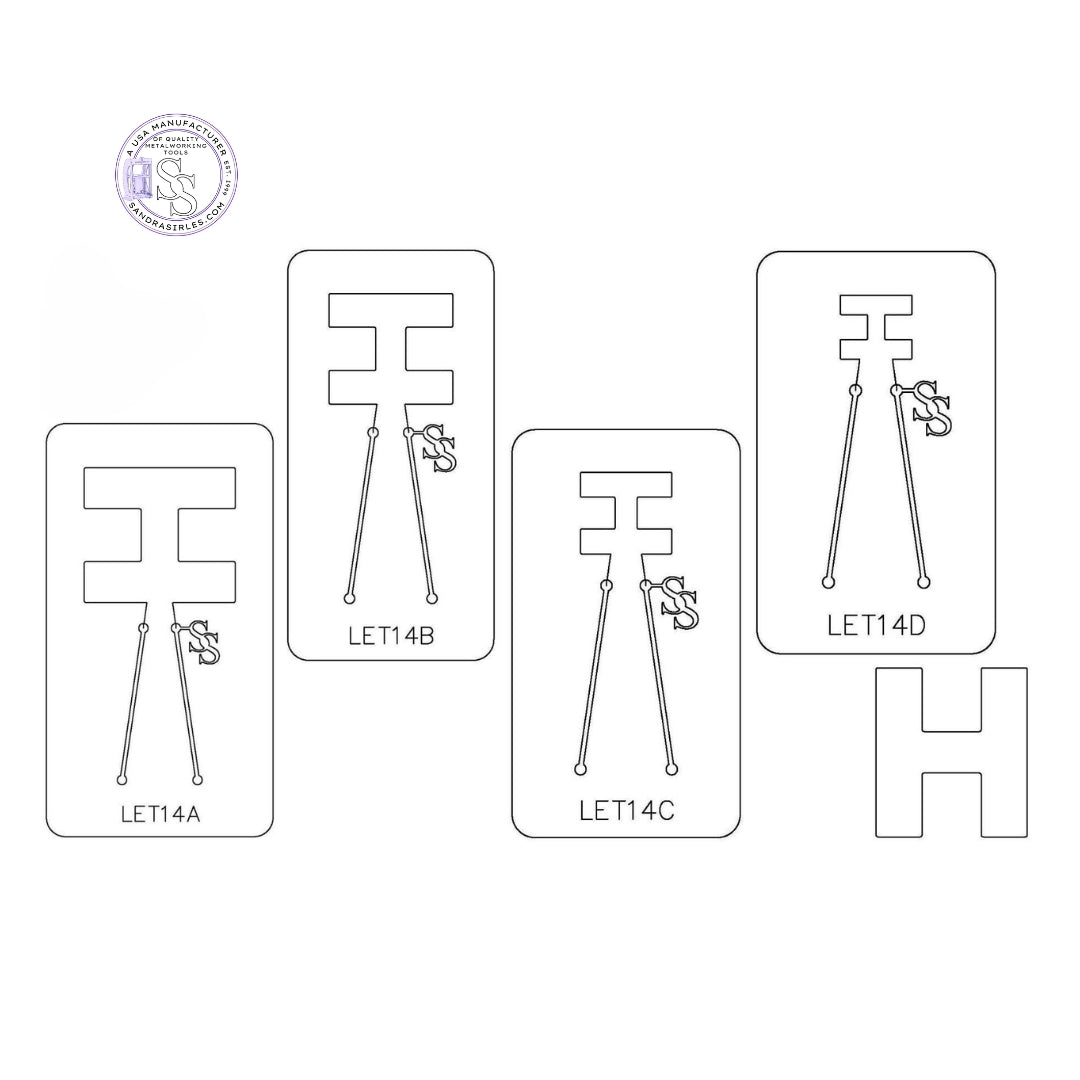 PANCAKE DIE LET14 UPPER CASE LETTER H