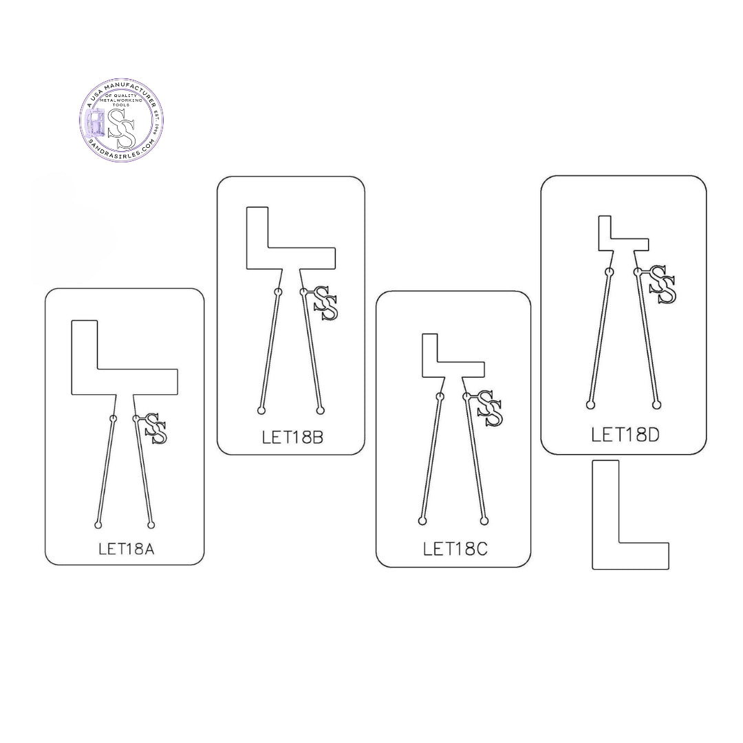 PANCAKE DIE LET18 UPPER CASE LETTER L