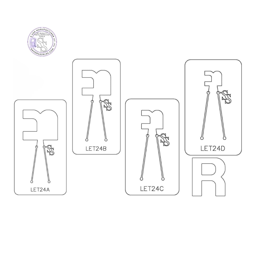 PANCAKE DIE LET24 UPPER CASE LETTER R