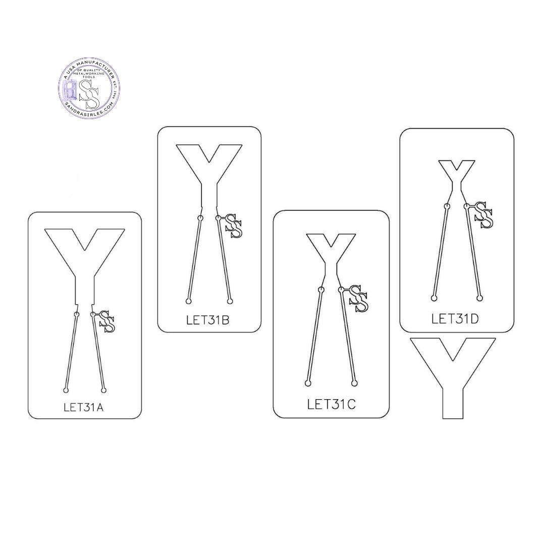 PANCAKE DIE LET31 UPPER CASE LETTER Y