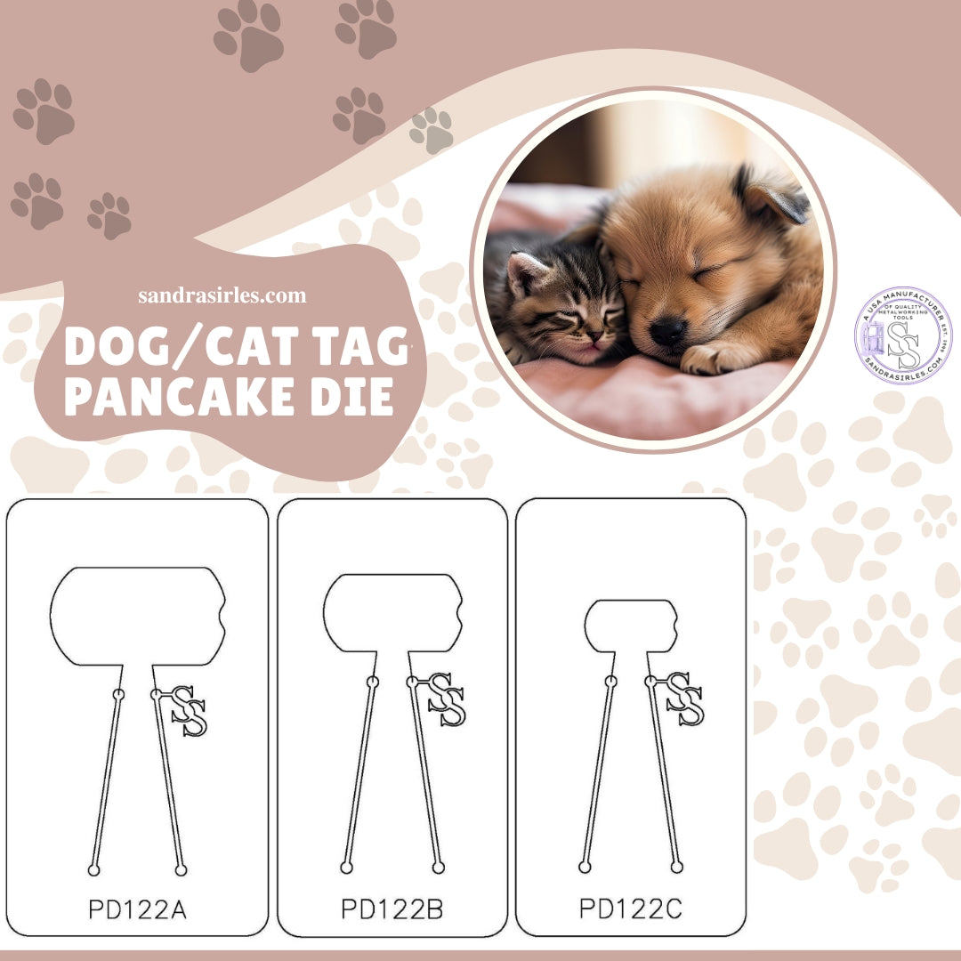 PANCAKE DIE PD122 DOG/CAT TAG