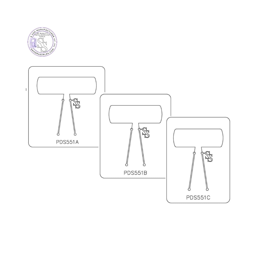 PANCAKE DIE PDS551 SHAPE 51 RECTANGLE ROUNDED