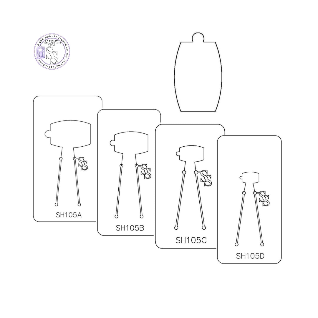 PANCAKE DIE SH105 SHAPE 105 RECTANGLE