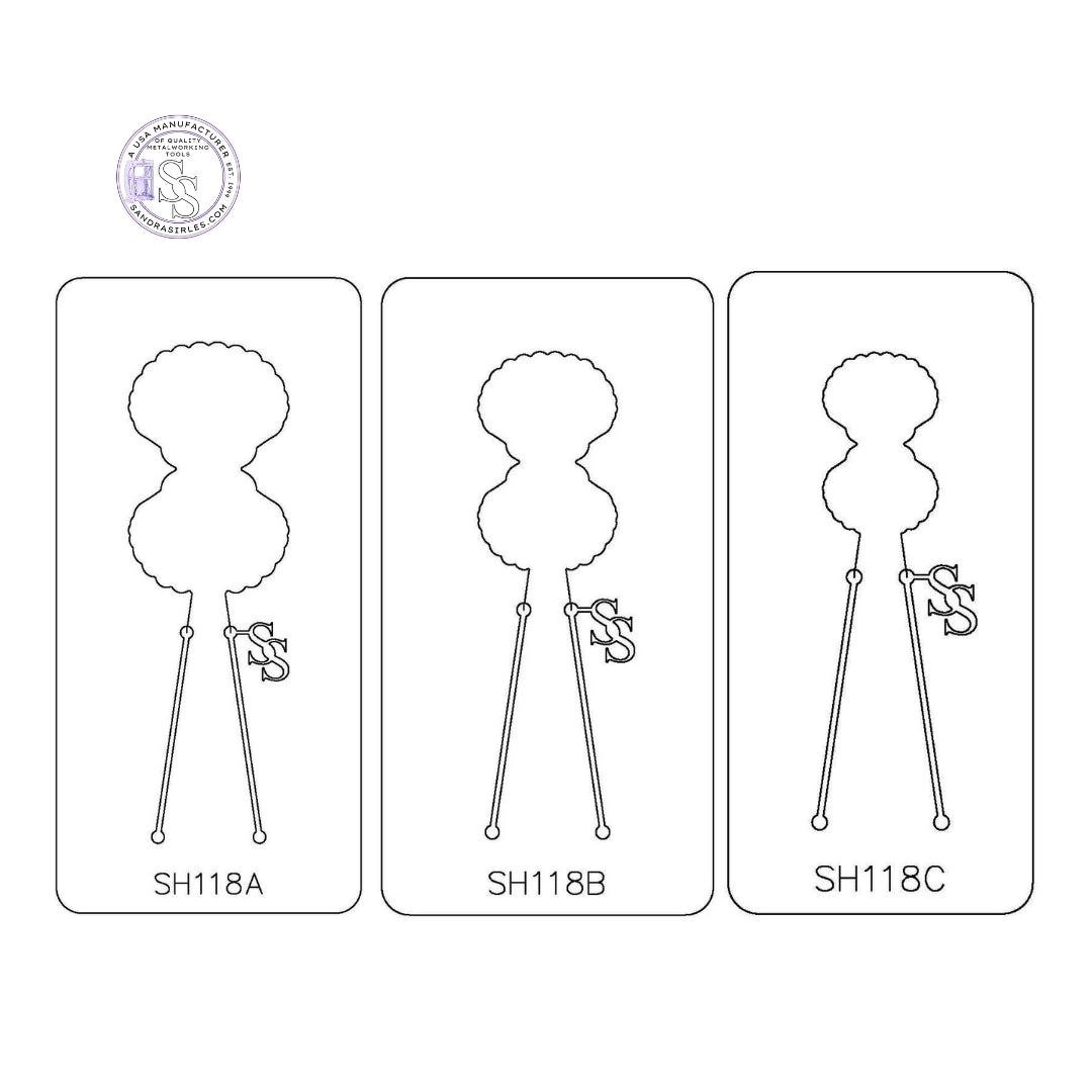 PANCAKE DIE SH118 FOLD OVER SHELL SHAPE