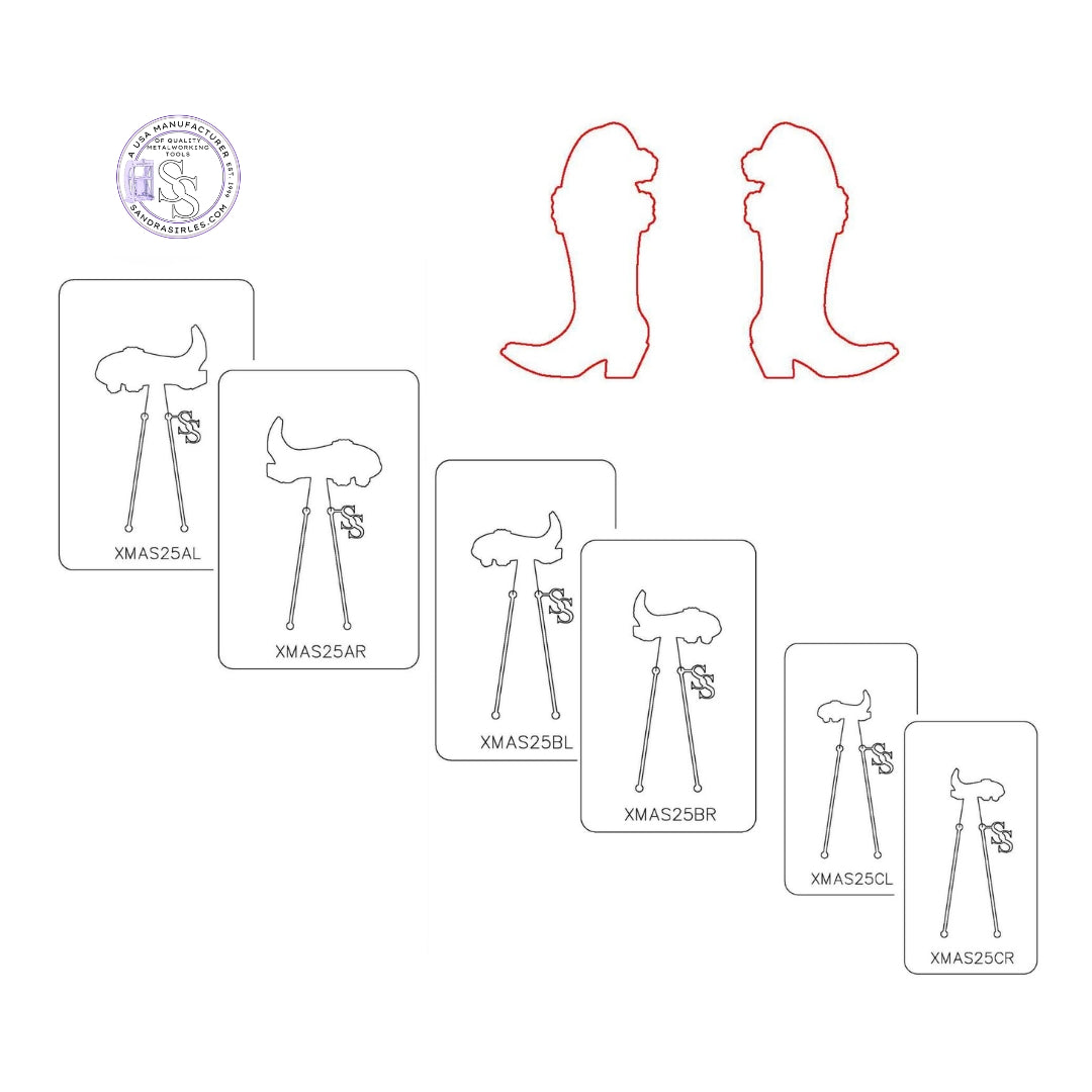 PANCAKE DIE XMAS25 SANTA HAT/BOOT LEFT OR RIGHT