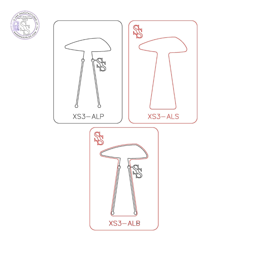 XS3 TRIO: EXACT SIZE FORMING DIE TRIO SET: 1 SILHOUETTE DIE, 1 PANCAKE DIE, 1 SPACER DIE