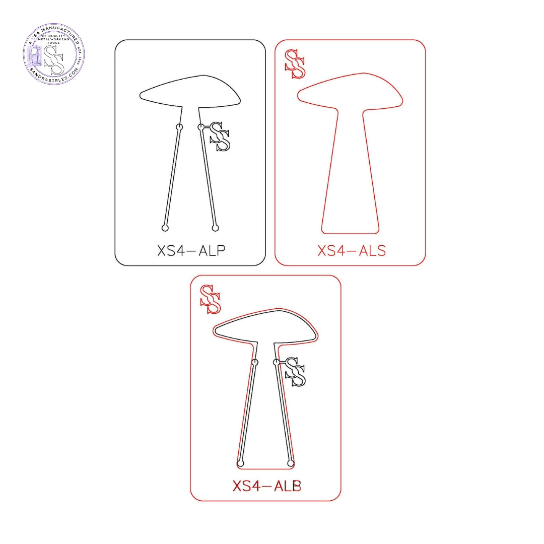 XS4 TRIO: EXACT SIZE FORMING DIE TRIO SETS: 1 SILHOUETTE DIE, 1 PANCAKE DIE, 1 SPACER