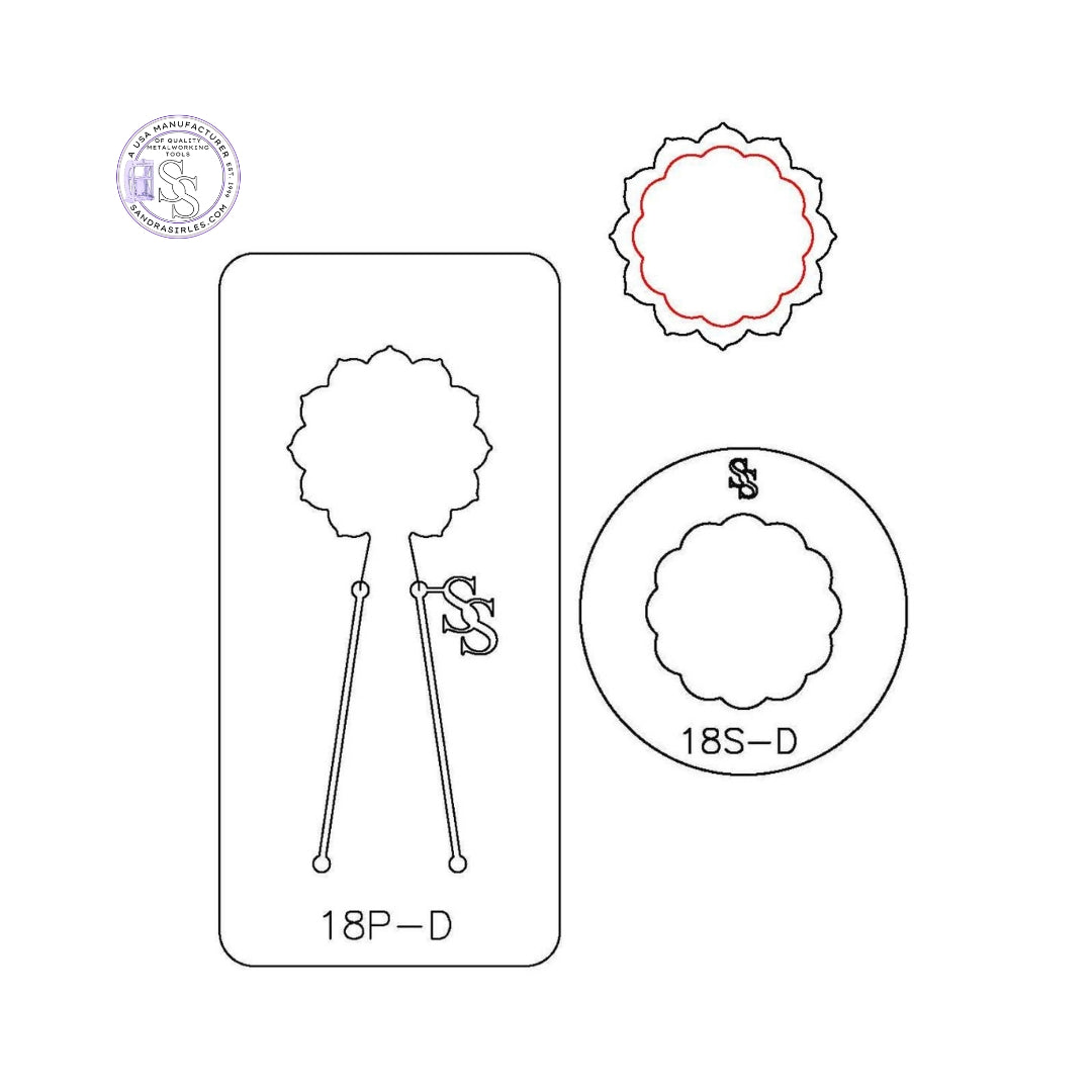 S&P DUOS: SILHOUETTE & PANCAKE DIE DUO: 18S-D, 18P-D  MANDALA