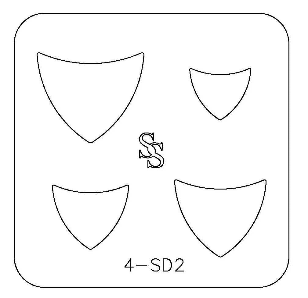 4-SD: 1 SILHOUETTE DIE W/ 4 DESIGNS