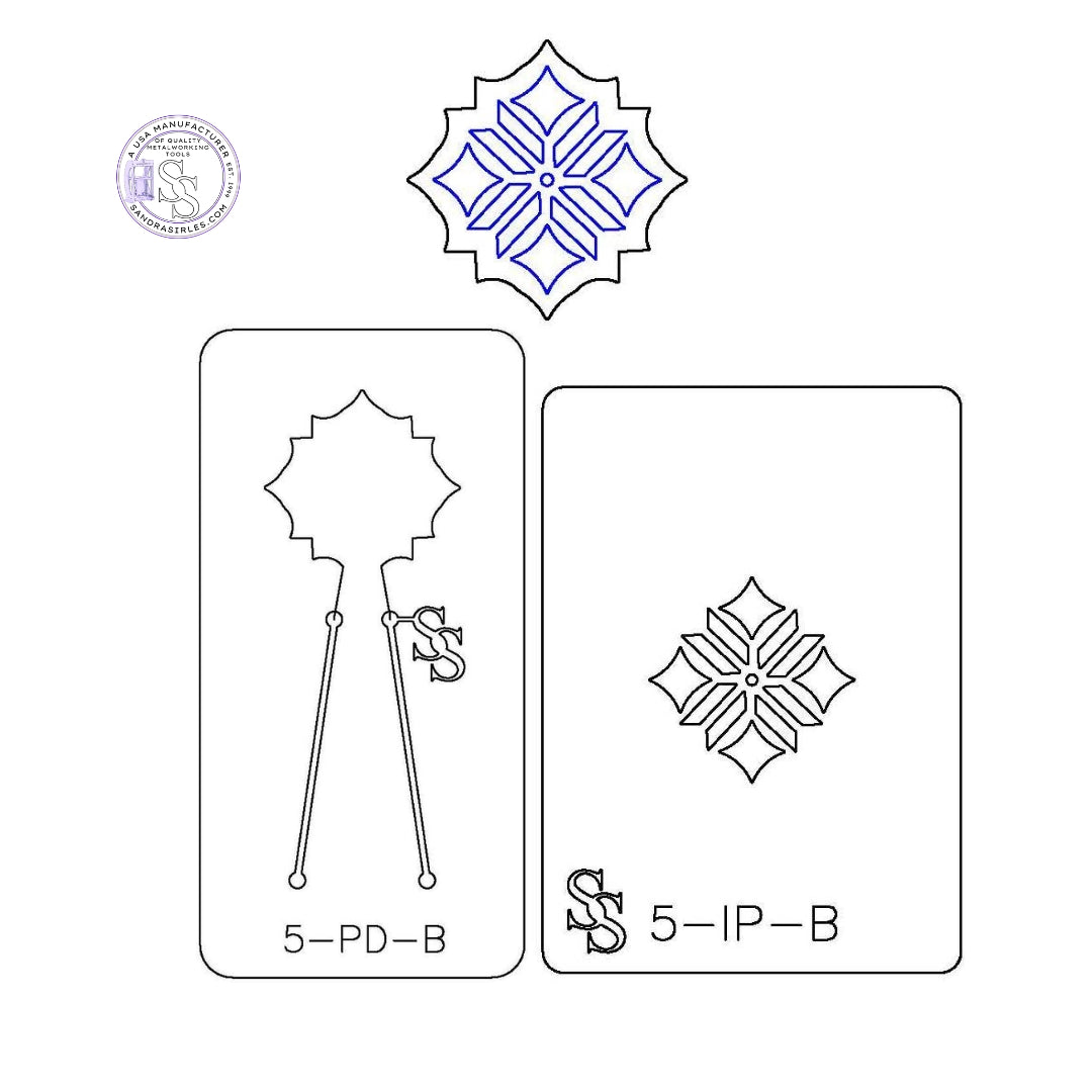 IMPRESSION PLATE & PANCAKE DIE COMBO 5- DESIGN/DESIGN