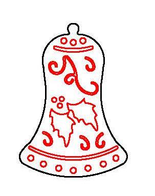 IMPRESSION PLATE IP39B BELL XMAS37B DESIGN