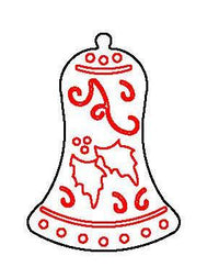 IMPRESSION PLATE IP39B BELL XMAS37B DESIGN