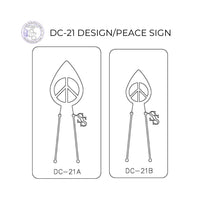 PANCAKE DIE  DC-21 DESIGN/PEACE SIGN