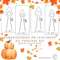 PANCAKE DIE DC-29 DROP/LEAF OR DROP/PUMPKIN