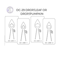 PANCAKE DIE DC-29 DROP/LEAF OR DROP/PUMPKIN