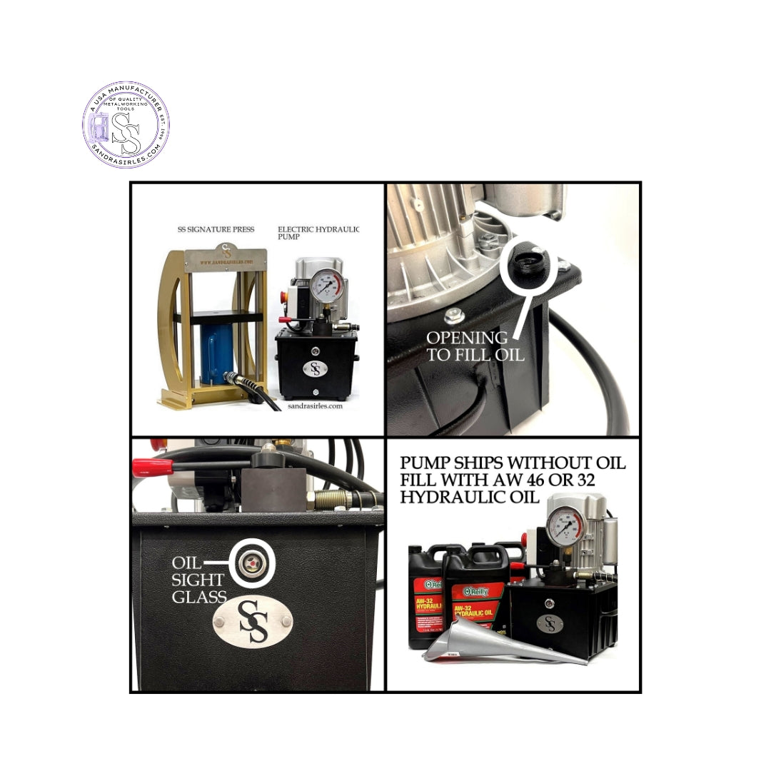 SS SIGNATURE 20 OR 30-TON ELECTRIC HYDRAULIC PRESS