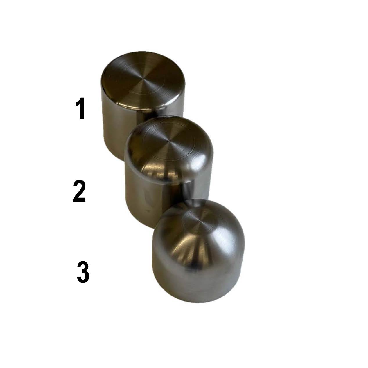 STEEL RADIUS FORMING DOMES 2.5” DIA.