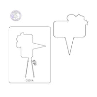 PANCAKE DIE GS01 GARDEN STAKE COWBOY HAT