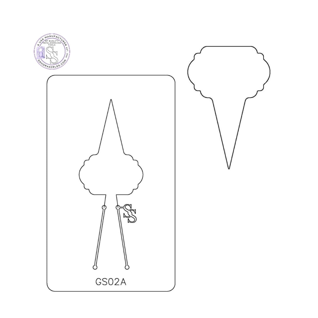 PANCAKE DIE GS02 GARDEN STAKE DESIGN
