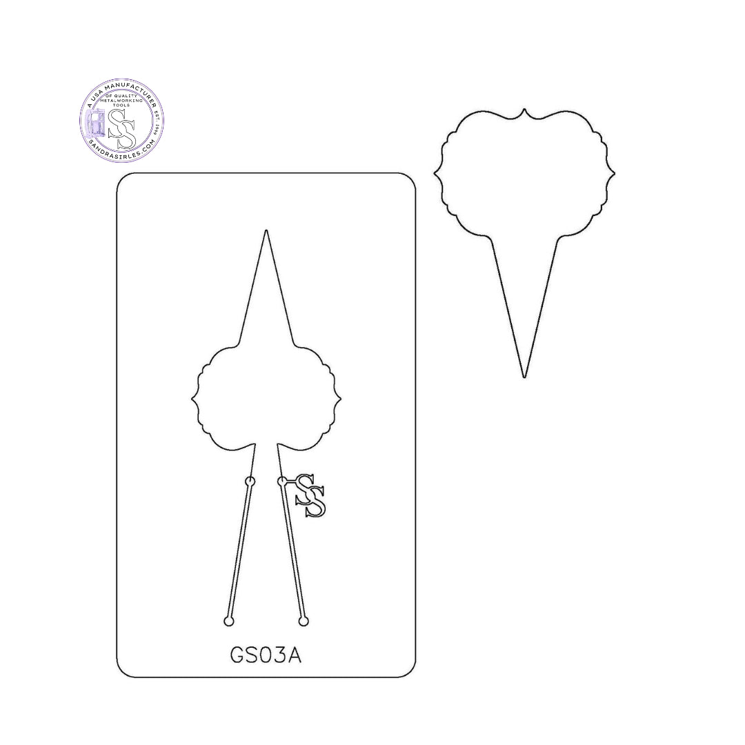 PANCAKE DIE GS03 GARDEN STAKE DESIGN