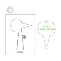 PANCAKE DIE GS06 GARDEN STAKE PUMPKIN