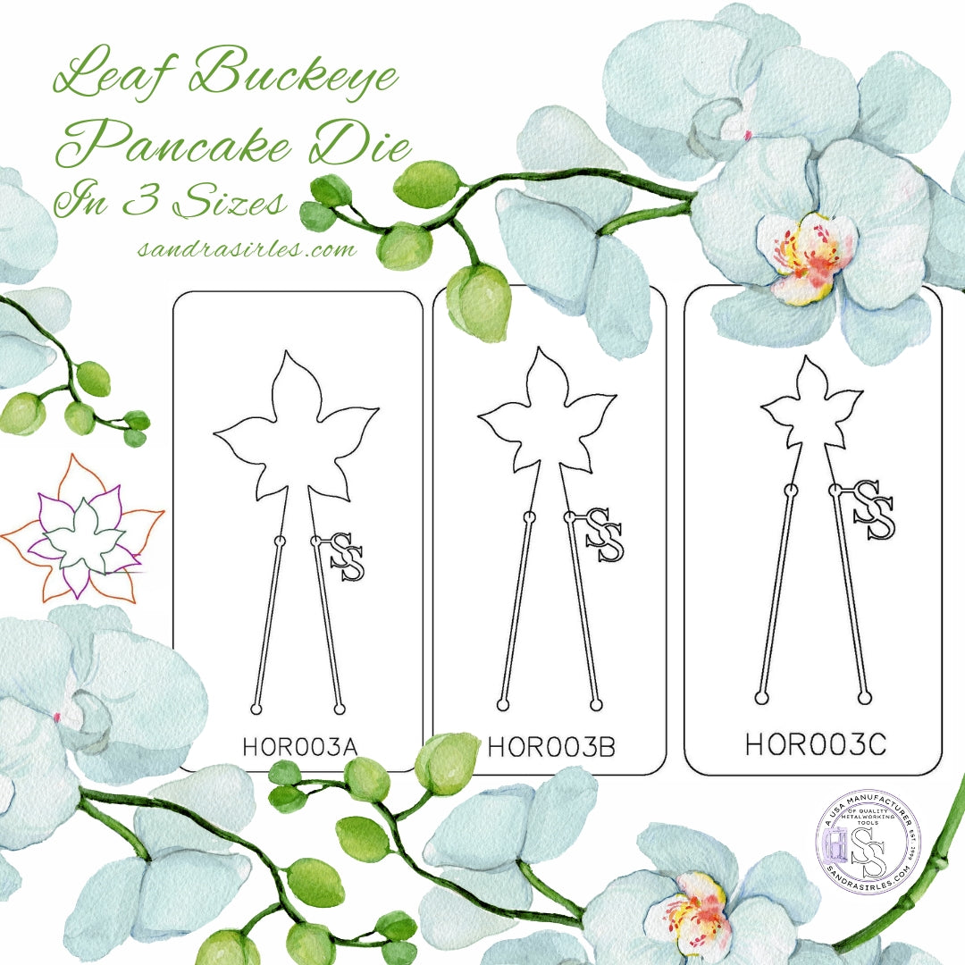 PANCAKE DIE HOR003 LEAF BUCKEYE