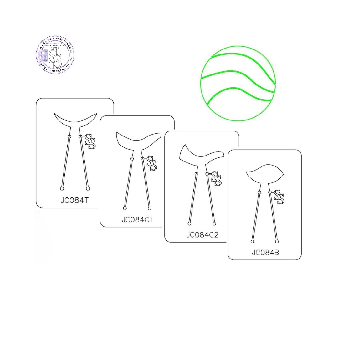 PANCAKE DIE JC084 4 PIECE NECKLACE