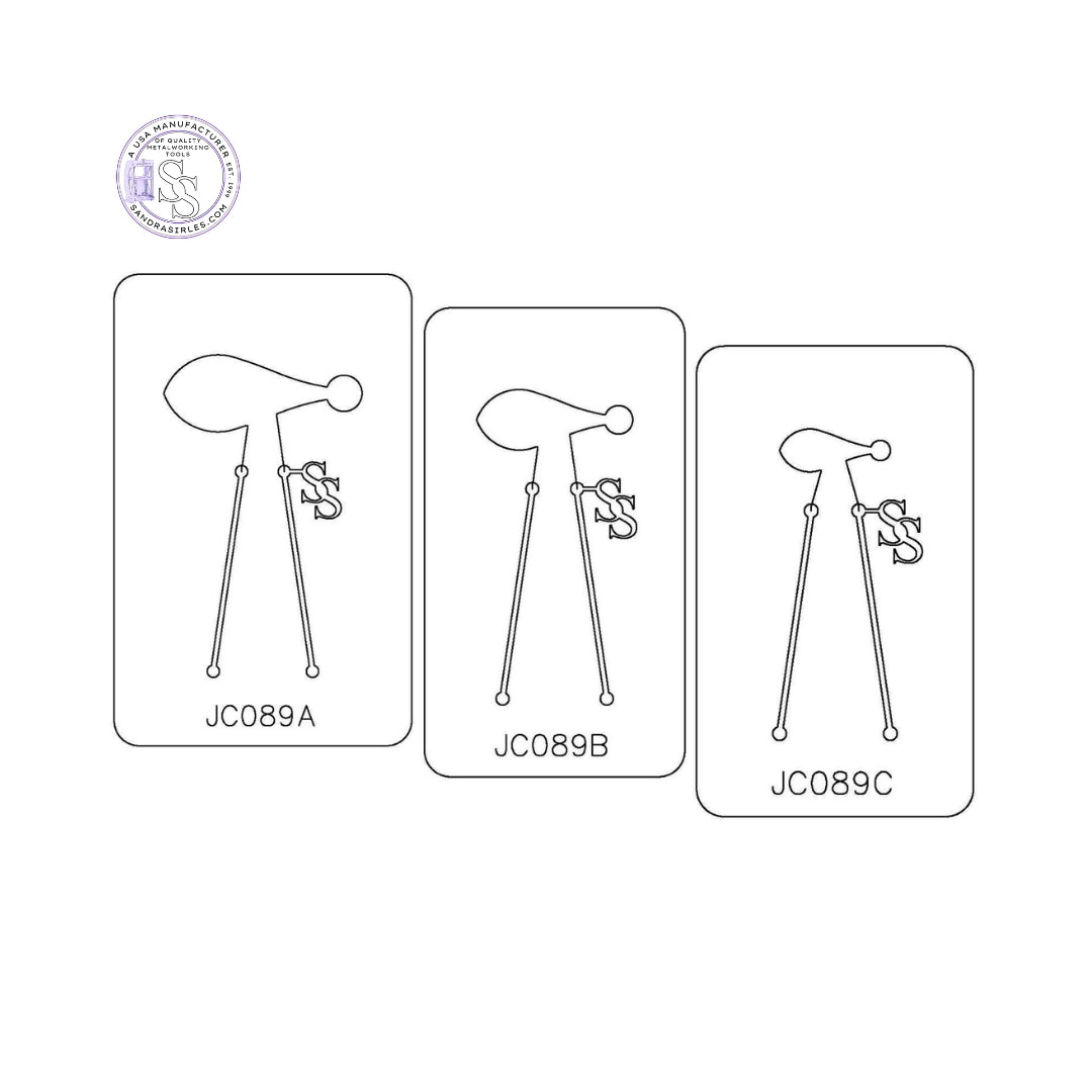 PANCAKE DIE JC089 EARRING COMPONENT