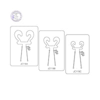 PANCAKE DIE JC119 EARRING COMPONENT LEFT AND RIGHT