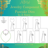 PANCAKE DIE JC127 2 PIECE JEWELRY COMPONENTS