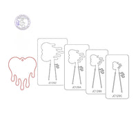 PANCAKE DIE JC129 HEART EARRING / PENDANT