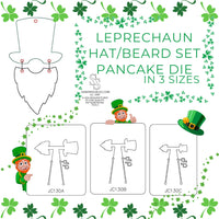 PANCAKE DIE JC130 LEPRECHAUN HAT/BEARD SET