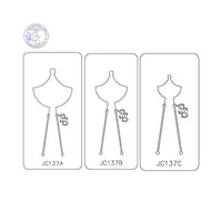 PANCAKE DIE JC137 EARRING COMPONENT / PENDANT