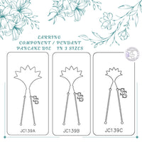 PANCAKE DIE JC139 EARRING COMPONENT / PENDANT