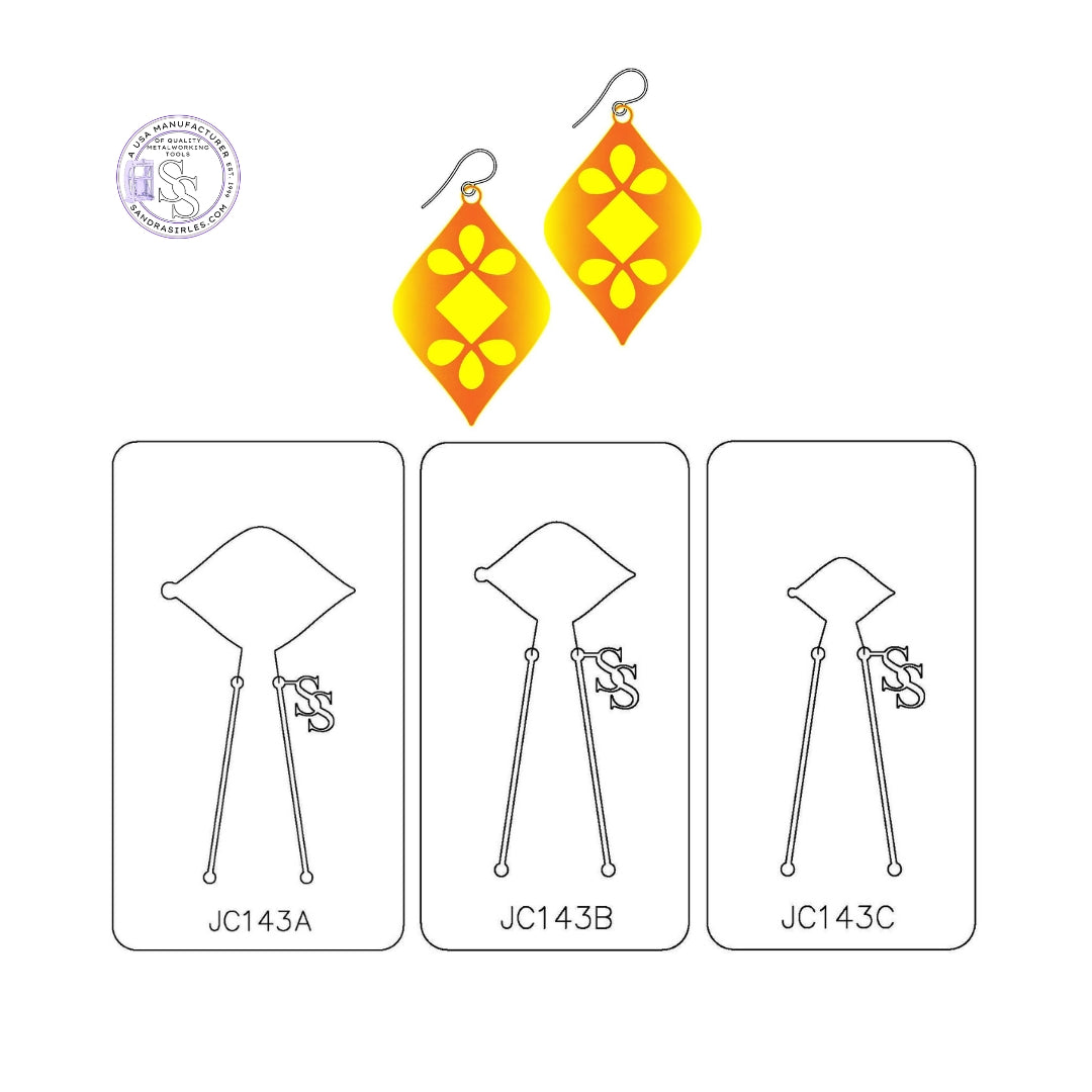 PANCAKE DIE JC143 EARRING / PENDANT COMPONENT