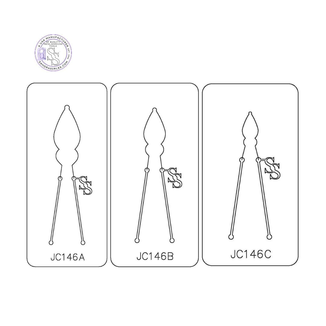 PANCAKE DIE JC146 JEWELRY COMPONENT