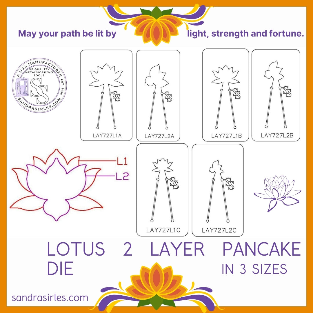 PANCAKE DIE LAY727 2 LAYER727 LOTUS SET