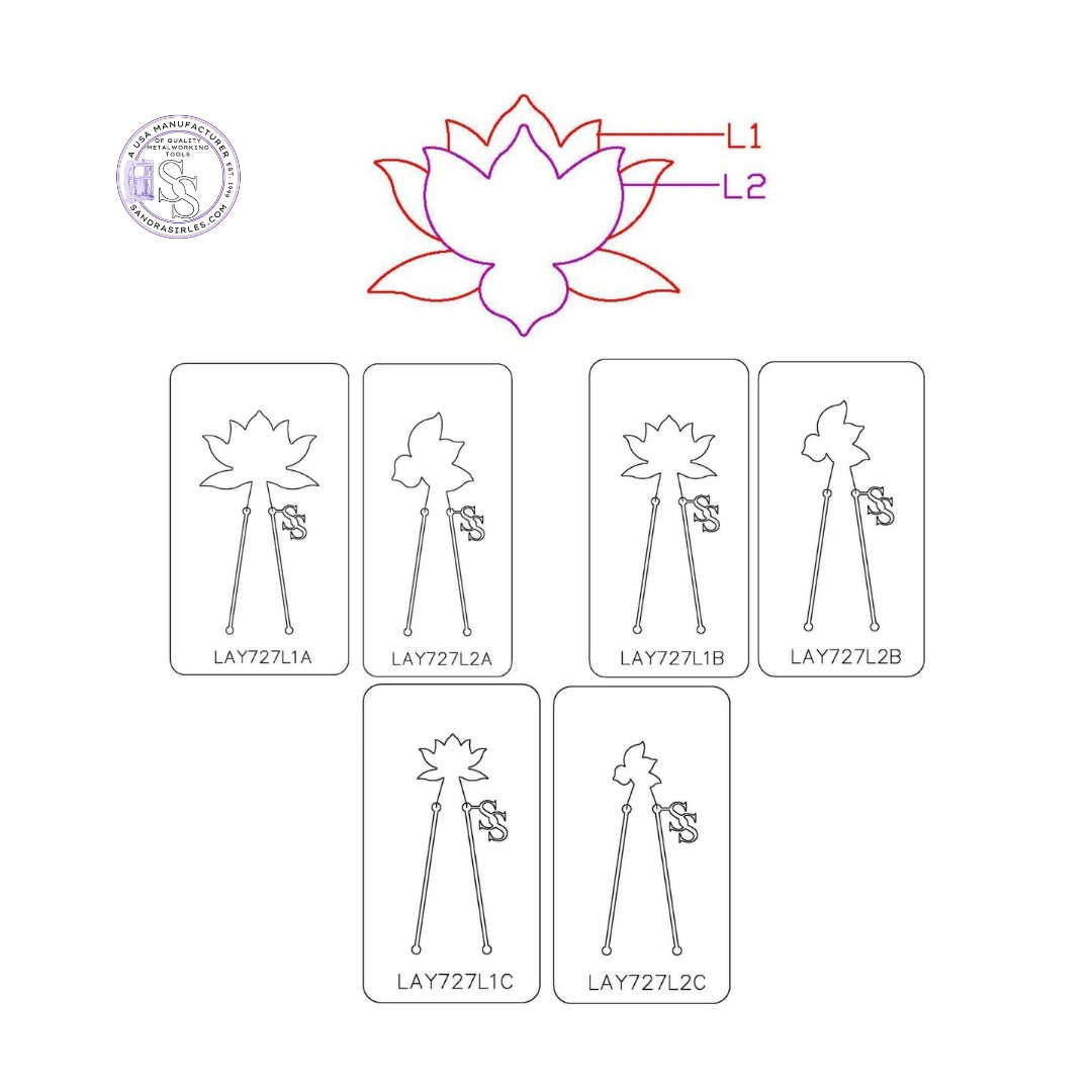 PANCAKE DIE LAY727 2 LAYER727 LOTUS SET