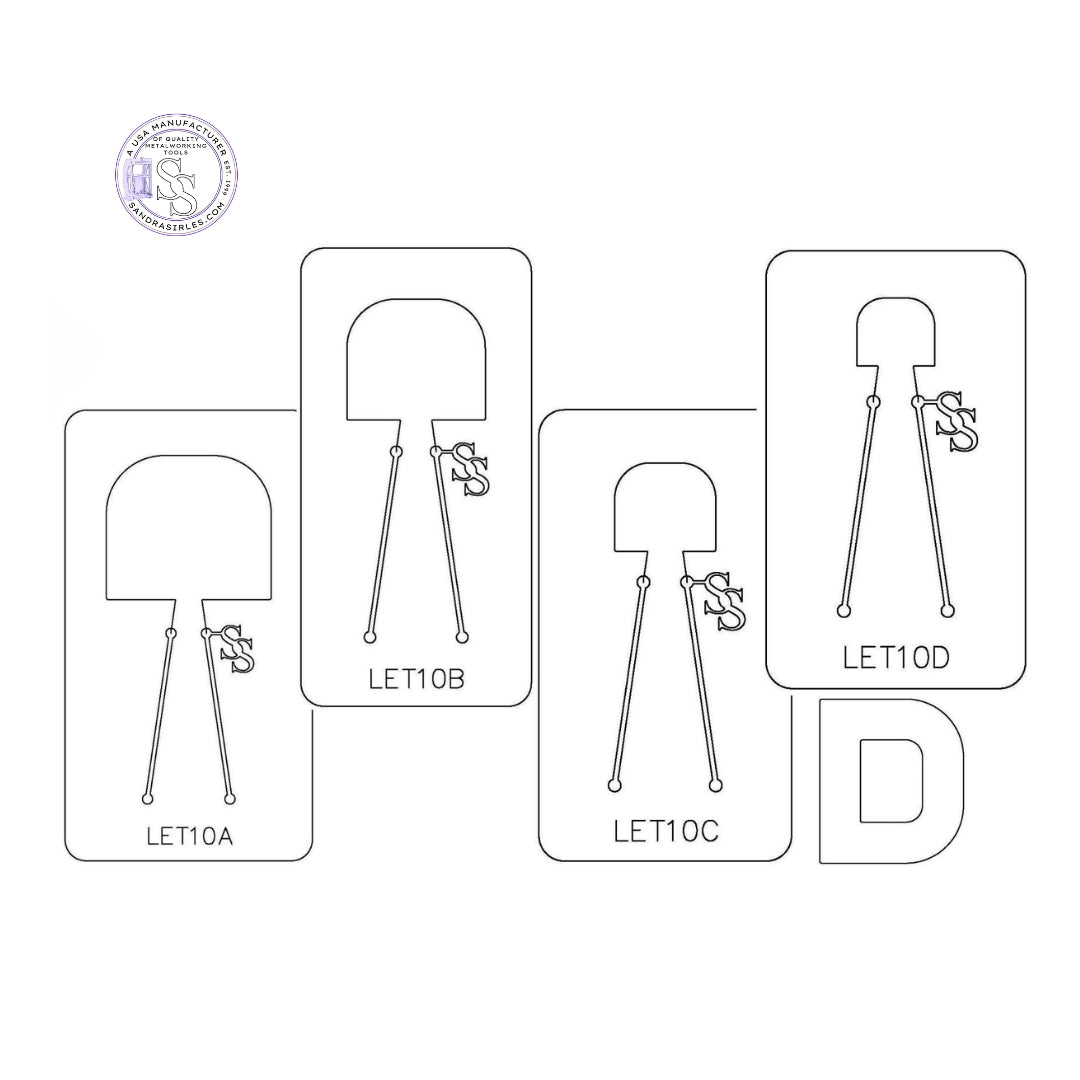PANCAKE DIE LET10 UPPER CASE LETTER D