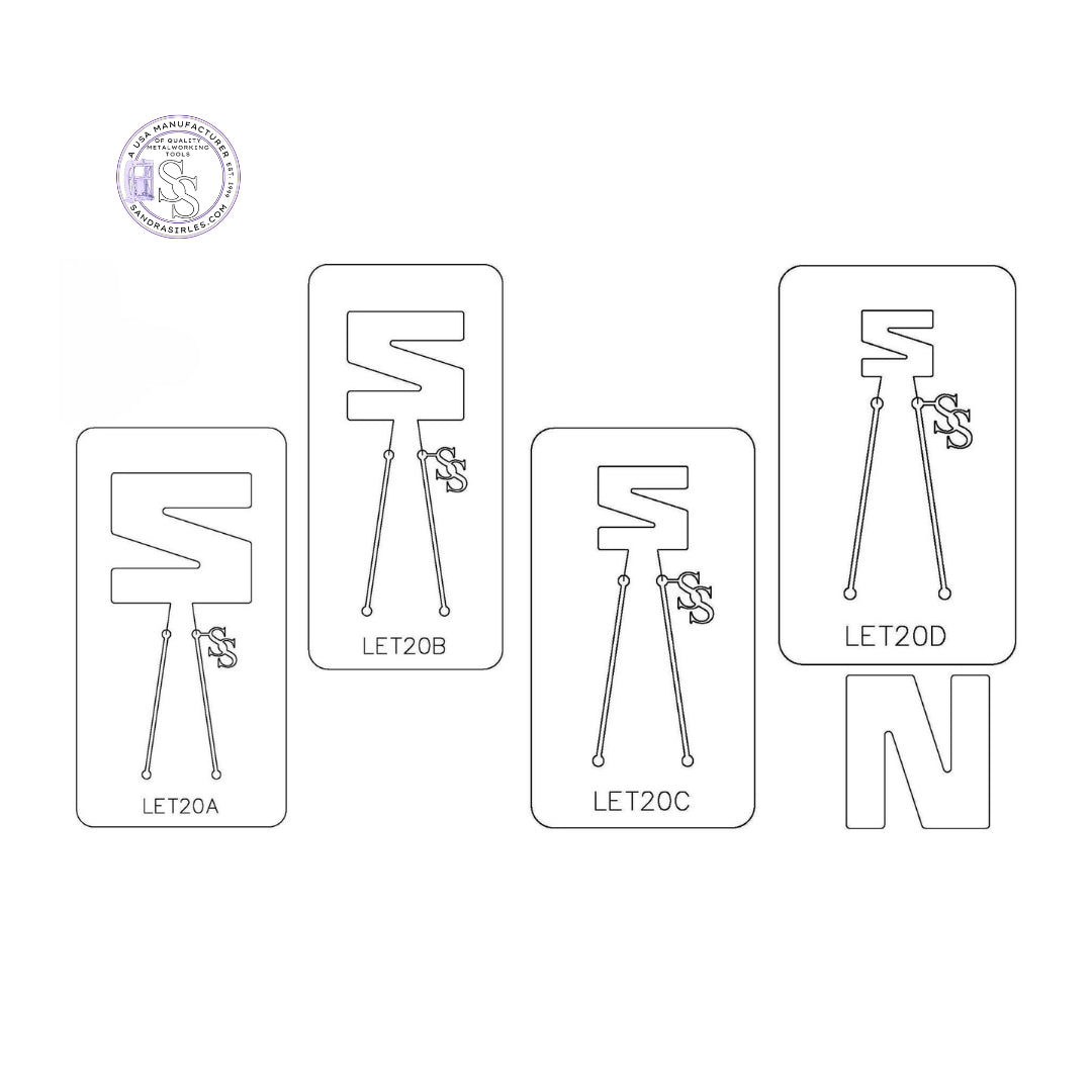 PANCAKE DIE LET20 UPPER CASE LETTER N