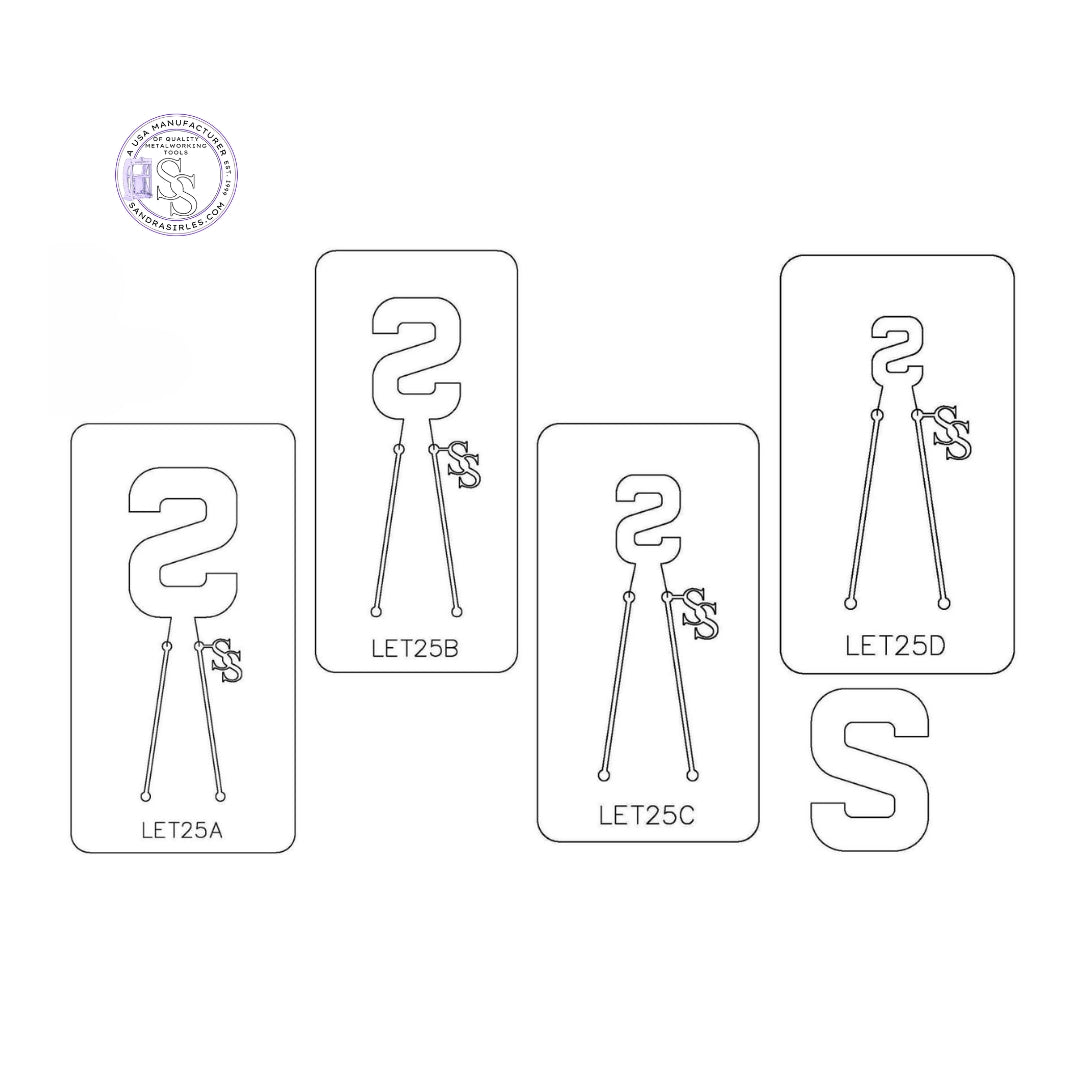 PANCAKE DIE LET25 UPPER CASE LETTER S