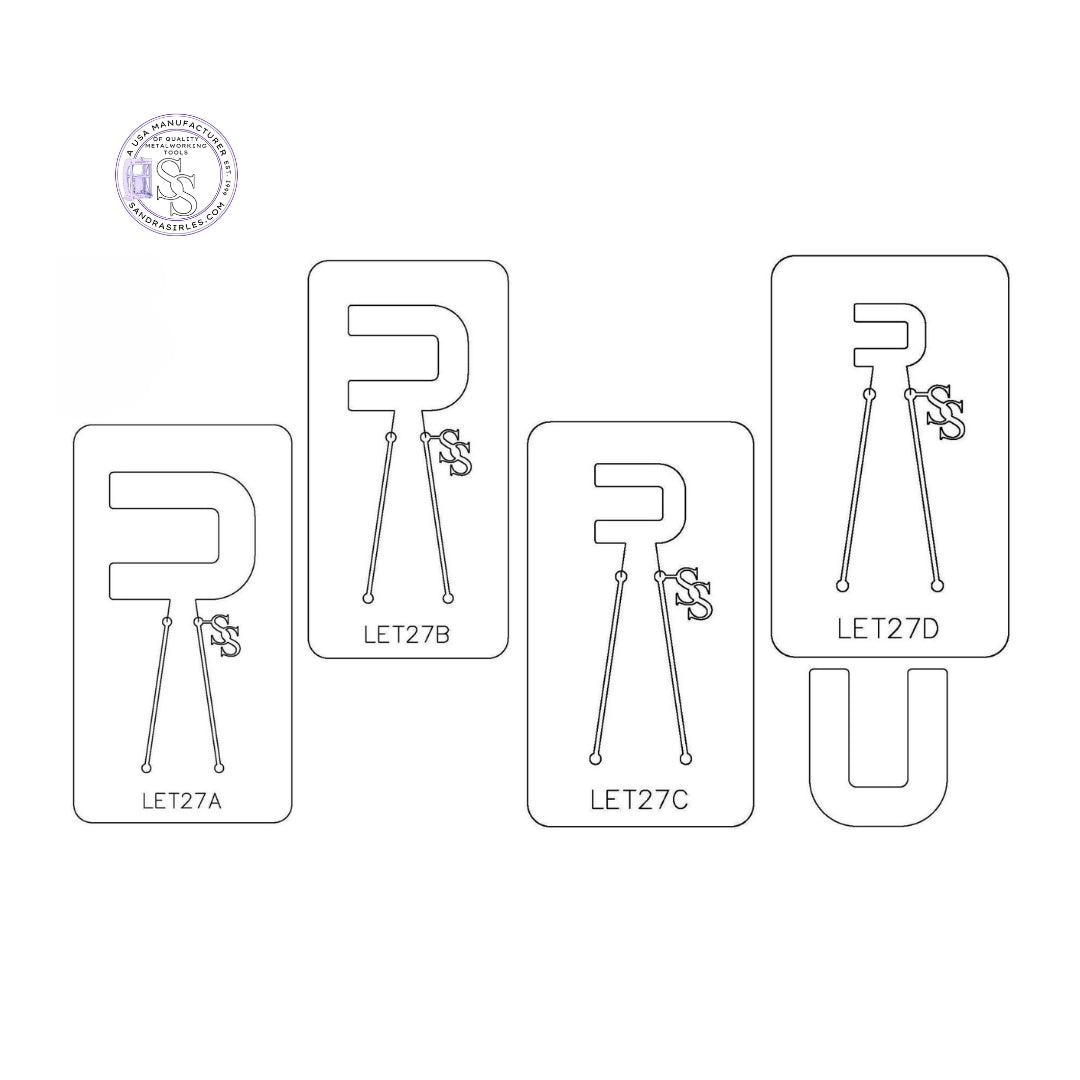 PANCAKE DIE LET27 UPPER CASE LETTER U