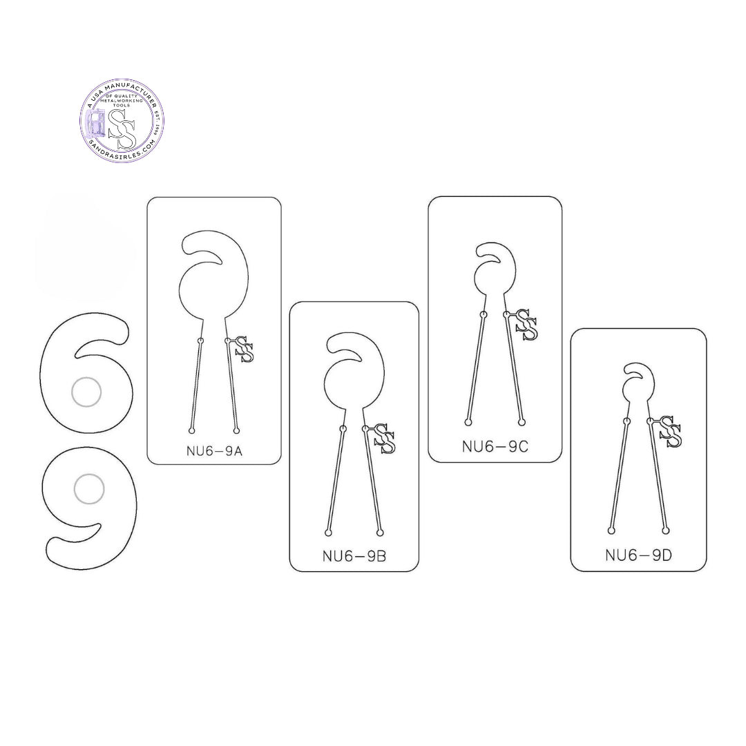 PANCAKE DIE NU6-9 NUMBER 6-9