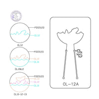 PANCAKE DIE OVERLAY-12   OL-12 MERMAID/OCEAN