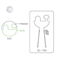 PANCAKE DIE OVERLAY-15 OL-15 BARN/ TREE