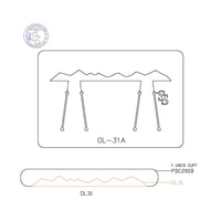 PANCAKE DIE OVERLAY-31 OL-31 CUFF LOW MOUNTAINS