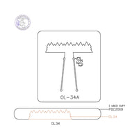 PANCAKE DIE OVERLAY-34 OL-34 CUFF TREE LINE